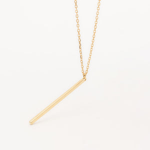 dainty gold bar necklace