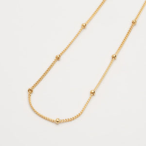 dainty gold dot anklet