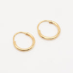Load image into Gallery viewer, minimalistic gold hoop earrings
