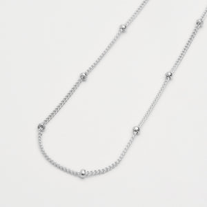dainty silver dot anklet