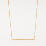 Load image into Gallery viewer, minimalistic gold bar necklace
