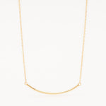 Load image into Gallery viewer, minimalistic gold curve necklace
