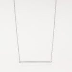Load image into Gallery viewer, minimalistic silver bar necklace
