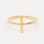 Load image into Gallery viewer, dainty gold bar ring
