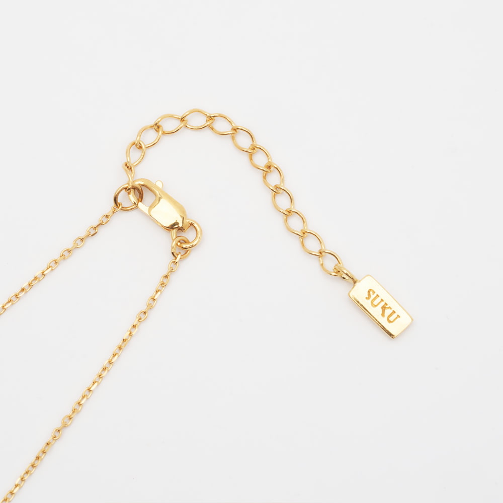 layered chevron gold necklace