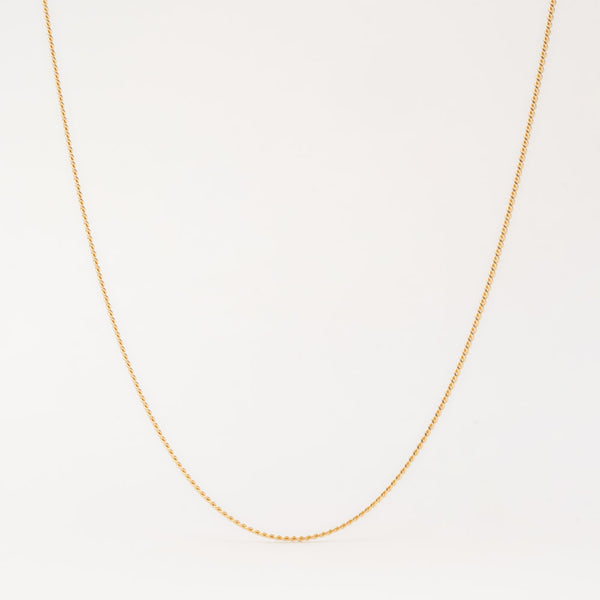 minimalistic gold curb choker necklace