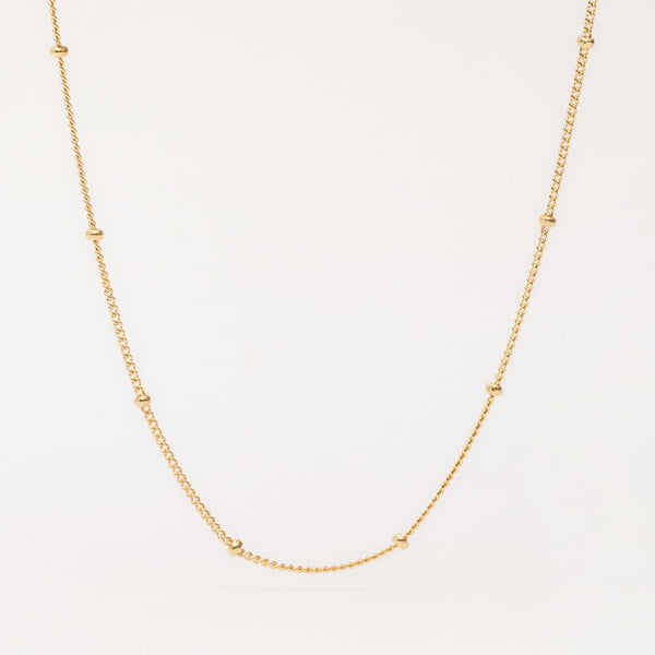 minimalistic gold dot choker necklace