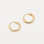 Load image into Gallery viewer, dainty gold hoop earrings
