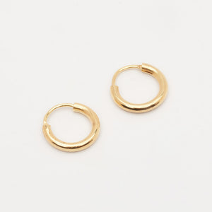 dainty gold hoop earrings