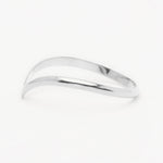 Load image into Gallery viewer, dainty silver chevron ring
