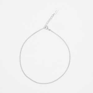 minimalistic silver curb bracelet