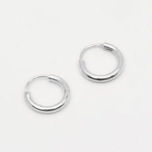 dainty silver hoop earrings