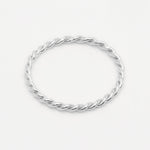 Load image into Gallery viewer, stackable silver twisted ring
