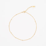 Load image into Gallery viewer, minimalistic gold dot anklet
