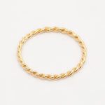 Load image into Gallery viewer, stackable gold twisted ring
