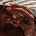 Load image into Gallery viewer, gold dainty stackable rings
