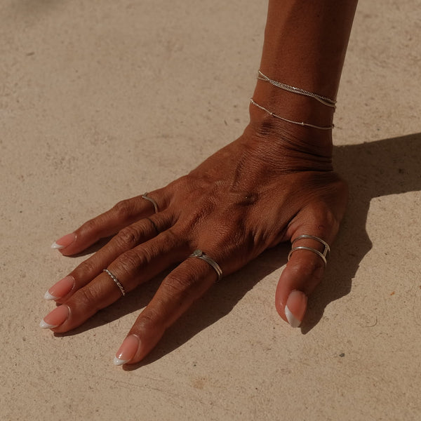 dainty silver bracelets